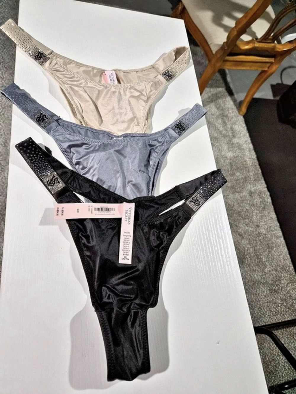Victoria's Secret Very Sexy Shine Strap Thong Panty Set